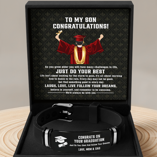 Just Do Your Best And Follow Your Dreams - Personalized Bracelet