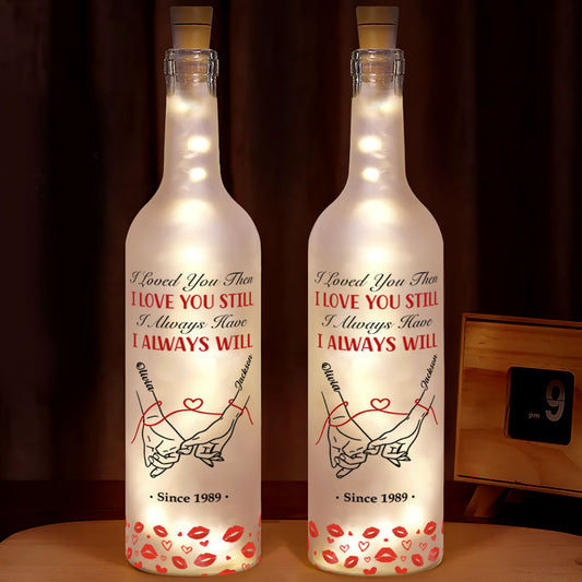 Love You Forever & Always - Personalized Bottle Lamp
