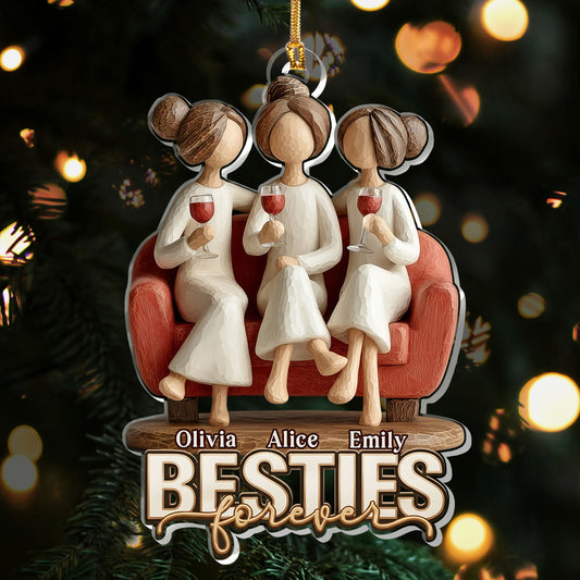 Forever My Besties - Personalized 1-Layer Acrylic Ornament