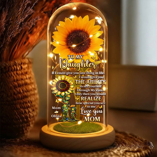 How Special You Are to Me - Personalized Sunflower Dome Lamp