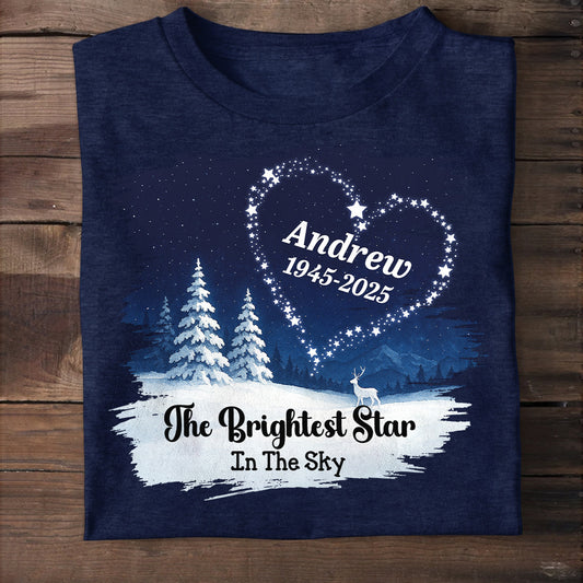 The Brightest Star - Personalized 2D Unisex T-shirt