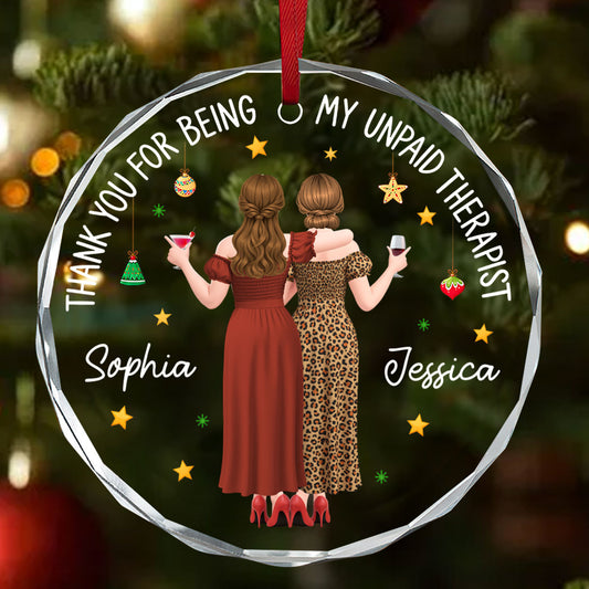We Are The Perfect Mess - Personalized Round Shaped Glass Ornament