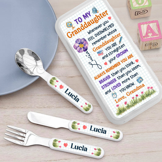Always Remember You Are Loved - Personalized Cutlery Set