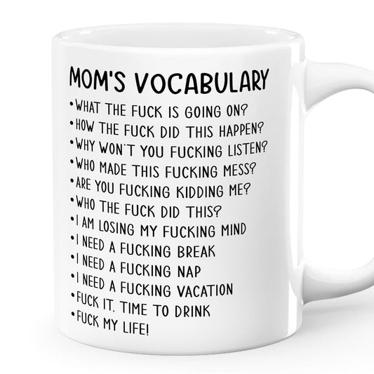 Mom's Vocabulary - Personalized Mug