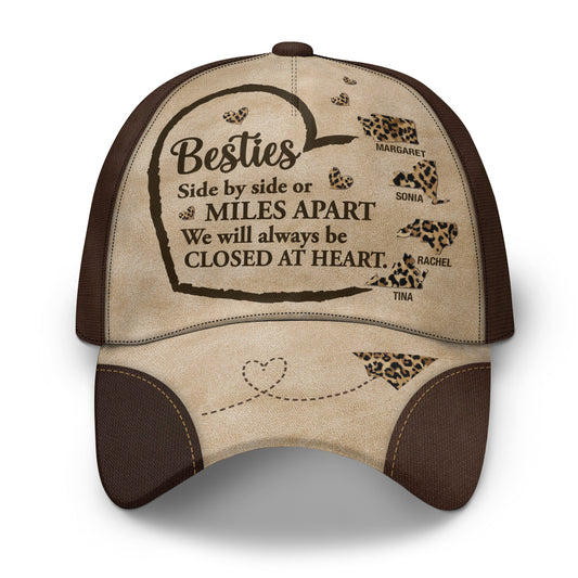 Side By Side Or Miles Apart - Personalized Classic Cap