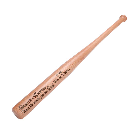 God Hit A Homerun - Personalized Baseball Bat