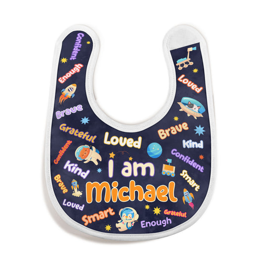 I Am Smart - Personalized Baby Bib