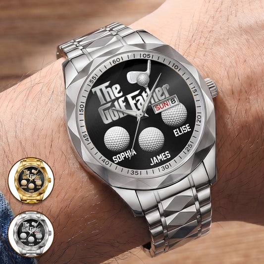 The Golf Father - Personalized Men's Wrist Watch