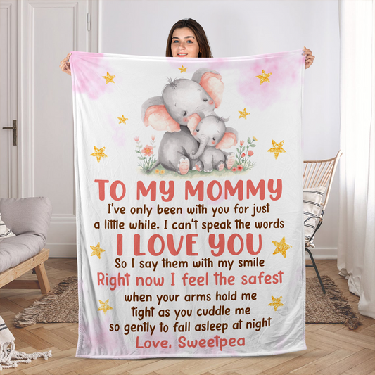I Feel The Safest When Your Arms Hold Me - Personalized Fleece Blanket