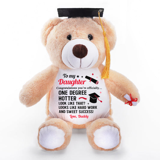 One Degree Hotter - Personalized Graduation Teddy Bear