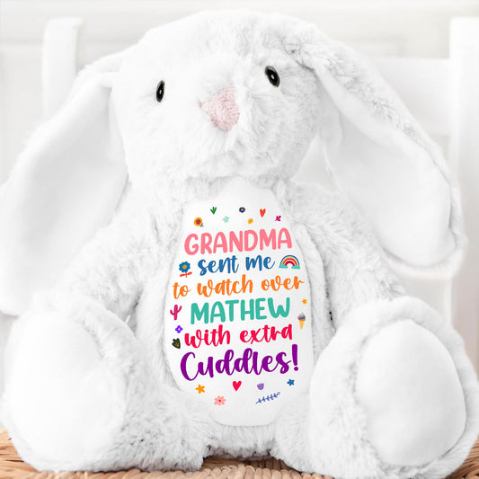 Lovely Extra Cuddles - Personalized Stuffed Bunny