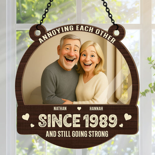 Annoying Each Other - Personalized Window Hanging Suncatcher