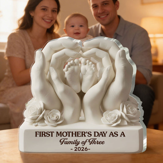 Our First Mother’s Day Together - Personalized Custom Shaped Acrylic Plaque