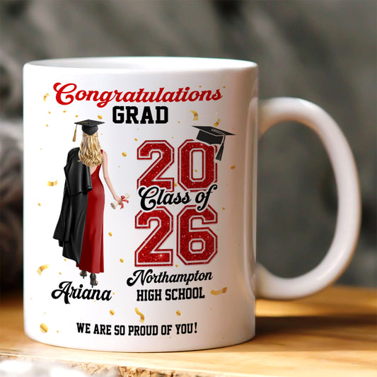Congratulations On Your Graduation - Personalized Ceramic Coffee Mug