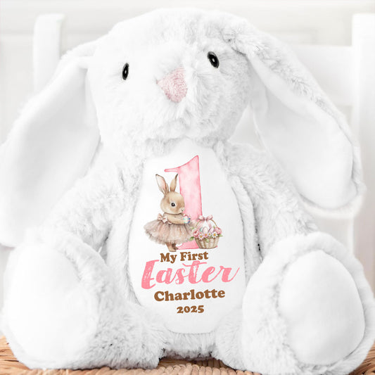 My First Easter - Personalized Stuffed Bunny