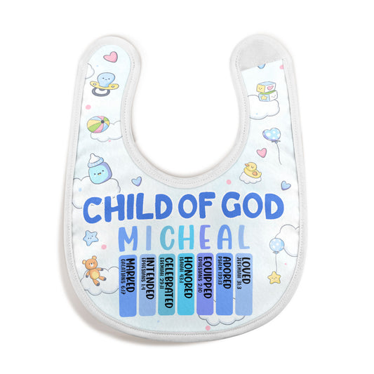 Child Of God Baby - Personalized Baby Bib