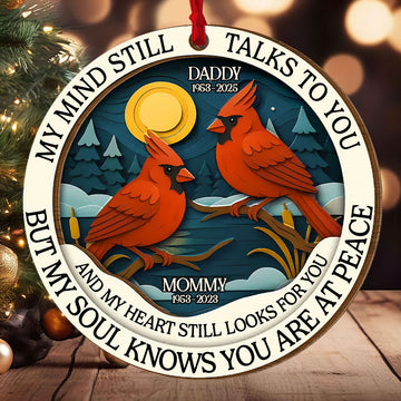 Never Gone From Me - Personalized 2-Layered Wooden Ornament