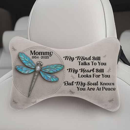My Mind Still Talks To You - Personalized Car Headrest Pillow