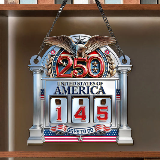 Days Until 250th Anniversary - Personalized Tracker Sign