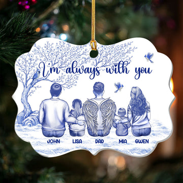 I'm Always With You Toile De Jouy - Personalized 1-Layer Acrylic Ornament