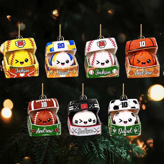 Sport Dumpling Custom Number Gifts For Kids - Personalized 1-Layer Acrylic Ornament