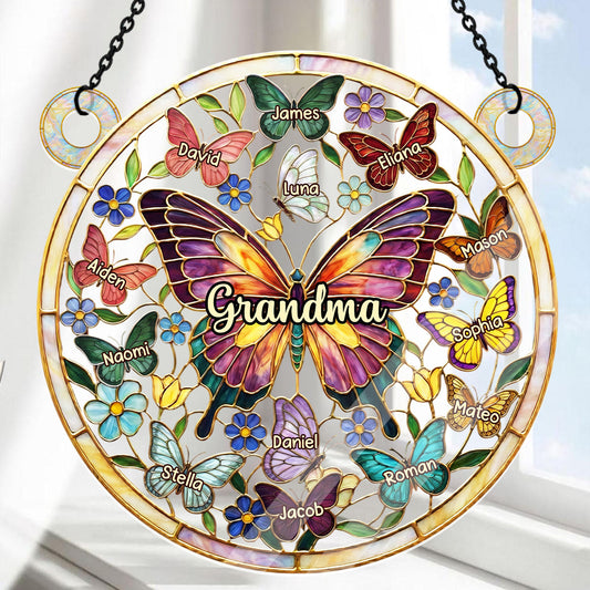Nana's Garden - Personalized Acrylic Suncatcher
