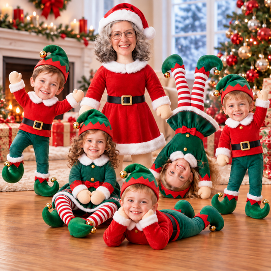 Our Family's Mischievous Little Helpers - Personalized Poseable Plush Doll