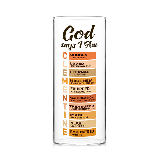 What God Says About You - Personalized Glass Vase