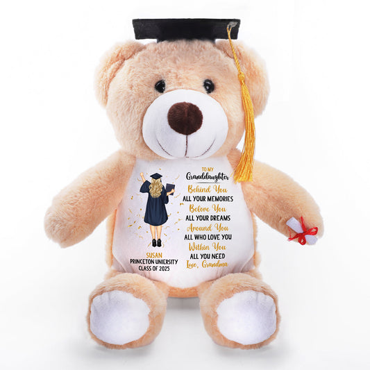 Around You All Who You Love - Personalized Graduation Teddy Bear