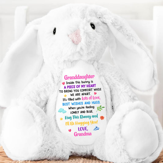 Hug This Bunny And I Will Hug You - Personalized Stuffed Bunny