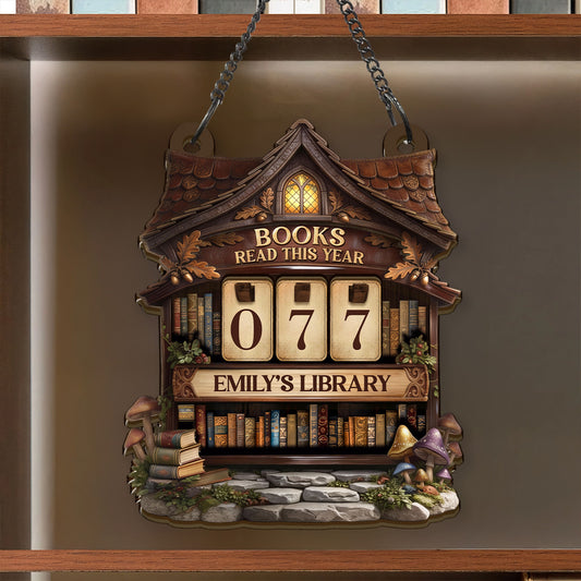 Shelves Full Of Magic Personalized Bookish Gifts For Book Lovers, Daughter, Granddaughter - Personalized Tracker Sign