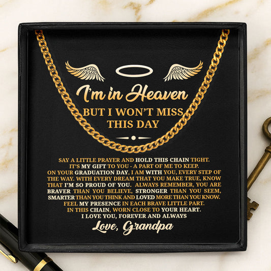 Pride From Heaven - Personalized Men's Cuban Link Chain
