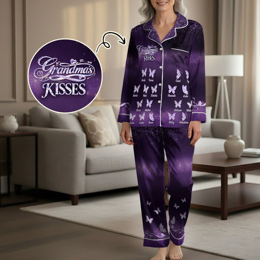 Grandma's Kisses - Personalized Satin PJM Set