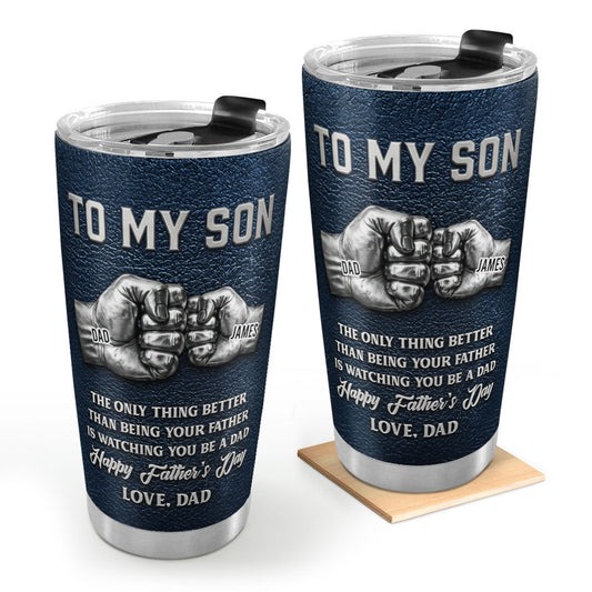 Happy Father's Day - Personalized Stainless Steel Tumbler