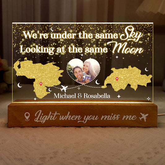 Always Under The Same Sky - Personalized LED Night Light