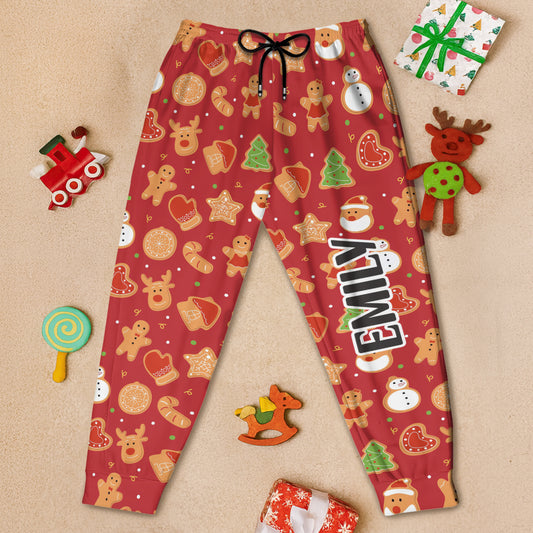 Girly Pattern With Name - Personalized Kids Sweatpants