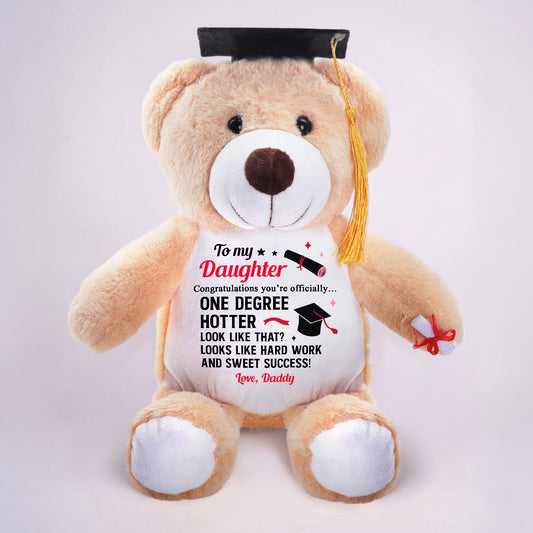 One Degree Hotter - Personalized Graduation Teddy Bear