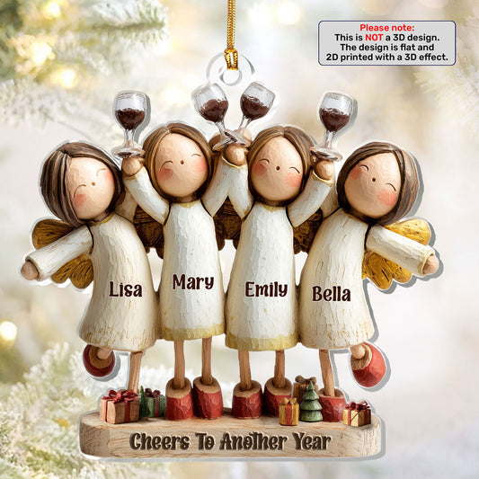 Cheers To Another Year - Personalized 1-Layer Acrylic Ornament