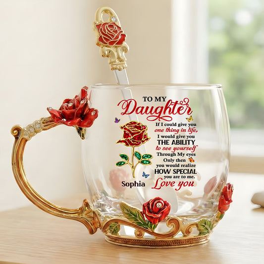 How Special You Are to Me - Personalized 3D Floral Tea Cup