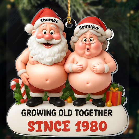 Growing Old Together - Personalized 1-Layer Acrylic Ornament