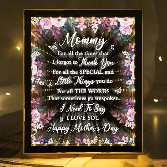 I Love You Happy Mother's Day - Personalized Infinity Mirror Light Box