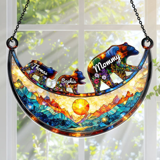 Mama Bear - Personalized Acrylic Suncatcher