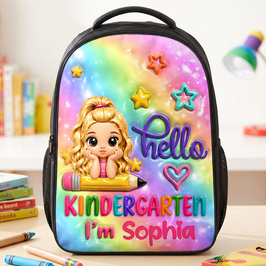 Hello Kindergarten - Personalized Kid's School Backpack