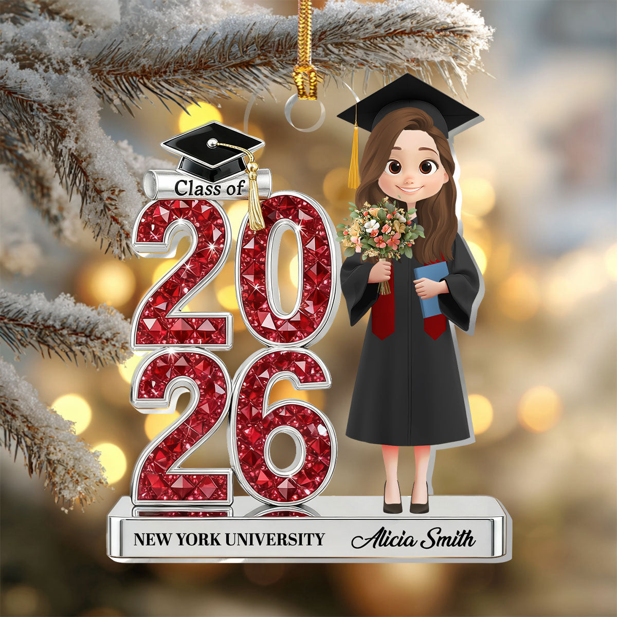 Gift For Graduate - Shining Graduation Year Gift - Personalized Acrylic ...