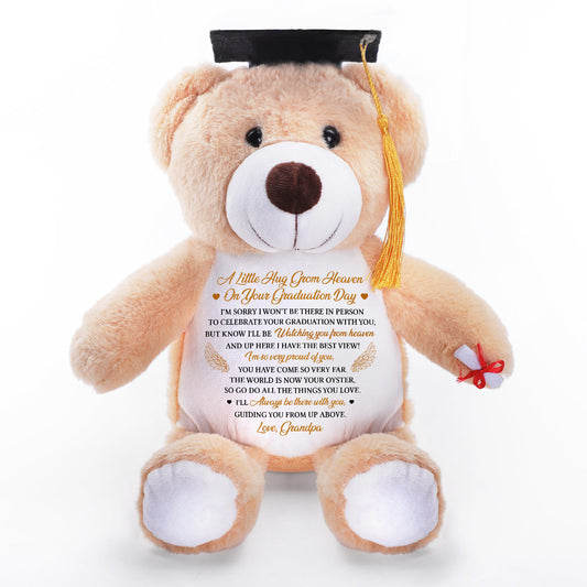 I'm Sorry I Won't Be There On Person - Personalized Graduation Teddy Bear