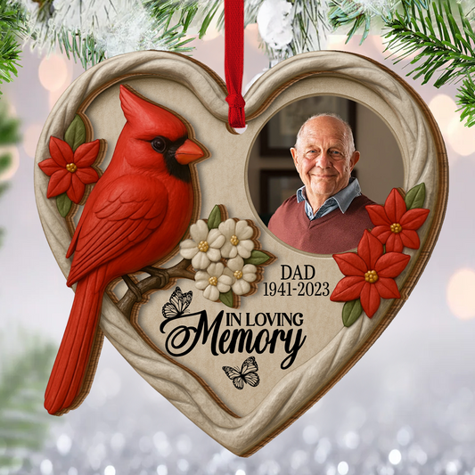 In Loving Memory - Personalized 2-Layered Wooden Ornament