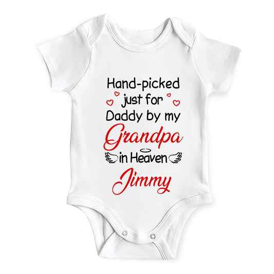 Hand-Picked For Daddy - Personalized Baby Onesie