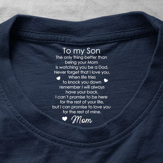 I Will Always Have Your Back - Personalized Shirt With Design Inner Neck