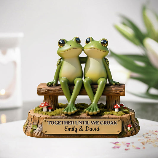 Together Until We Croak - Personalized Custom Shaped Acrylic Plaque