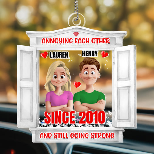 Annoying Each Other And Still Going Strong - Personalized Car Shaker Ornament